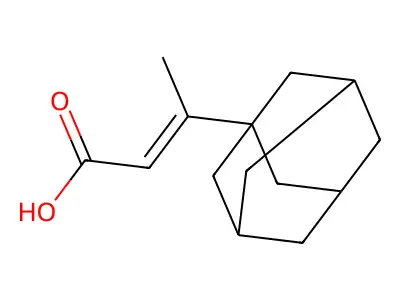 3-(1-Adamantyl)but-2-enoic acid structure