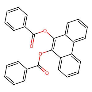 9,10-Phenanthrenediol, dibenzoate structure