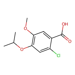 2-Chloro-4-isopropoxy-5-methoxybenzoic acid structure