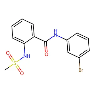 N-(3-溴苯基)-2-(甲磺酰氨基)苯甲酰胺 structure