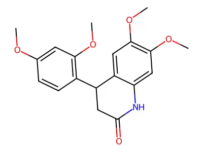 4-(2,4-dimethoxyphenyl)-6,7-dimethoxy-3,4-dihydroquinolin-2(1H)-one structure