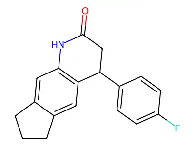 4-(4-Fluorophenyl)-1,3,4,6,7,8-hexahydrocyclopenta[g]quinolin-2-one structure