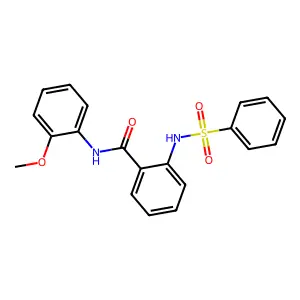 2-(benzenesulfonamido)-N-(2-methoxyphenyl)benzamide structure