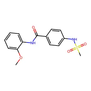 4-(methanesulfonamido)-N-(2-methoxyphenyl)benzamide structure