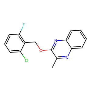 2-[(2-Chloro-6-fluorophenyl)methoxy]-3-methylquinoxaline structure