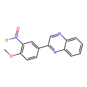 2-(4-Methoxy-3-nitrophenyl)quinoxaline structure