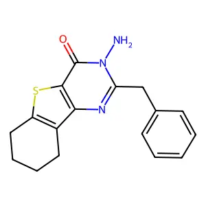 3-Amino-2-benzyl-6,7,8,9-tetrahydro-[1]benzothiolo[3,2-d]pyrimidin-4-one structure