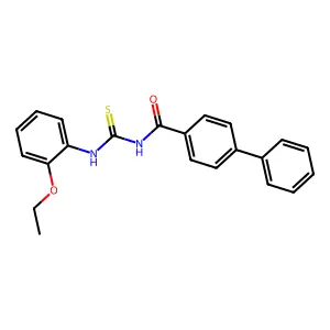 N-[(2-ethoxyphenyl)carbamothioyl]-4-phenylbenzamide structure