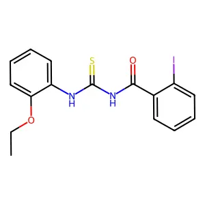 N-[(2-ethoxyphenyl)carbamothioyl]-2-iodobenzamide structure