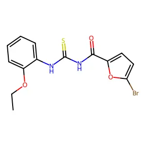 5-bromo-N-[(2-ethoxyphenyl)carbamothioyl]furan-2-carboxamide structure