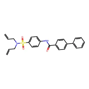 N-[4-[bis(prop-2-enyl)sulfamoyl]phenyl]-4-phenylbenzamide structure