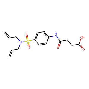 4-{4-[(Diallylamino)sulfonyl]anilino}-4-oxobutanoic acid structure