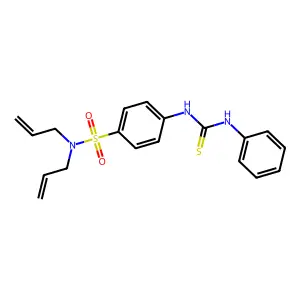 1-[4-[Bis(prop-2-enyl)sulfamoyl]phenyl]-3-phenylthiourea structure