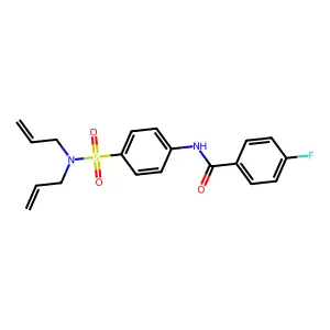 N-{4-[(diallylamino)sulfonyl]phenyl}-4-fluorobenzamide structure