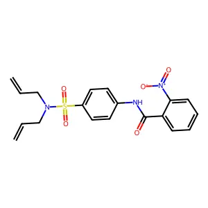 N-[4-[bis(prop-2-enyl)sulfamoyl]phenyl]-2-nitrobenzamide structure