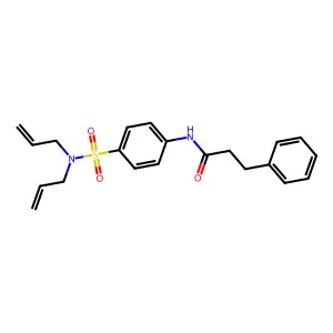 N-{4-[(diallylamino)sulfonyl]phenyl}-3-phenylpropanamide structure