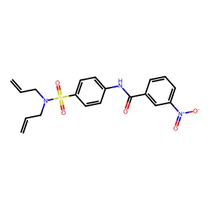 N-[4-[bis(prop-2-enyl)sulfamoyl]phenyl]-3-nitrobenzamide structure
