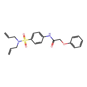 N-{4-[(diallylamino)sulfonyl]phenyl}-2-phenoxyacetamide structure