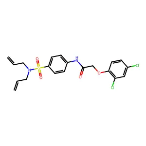 N-{4-[(diallylamino)sulfonyl]phenyl}-2-(2,4-dichlorophenoxy)acetamide structure