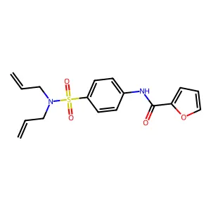 N-{4-[(二烯丙基氨基)磺酰基]苯基}呋喃-2-甲酰胺 structure