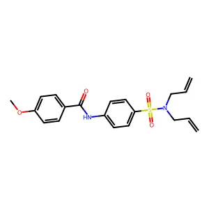 N-{4-[(diallylamino)sulfonyl]phenyl}-4-methoxybenzamide structure