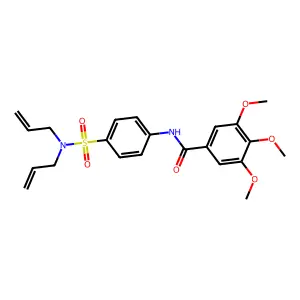 N-{4-[(diallylamino)sulfonyl]phenyl}-3,4,5-trimethoxybenzamide structure
