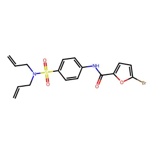 5-bromo-N-{4-[(diallylamino)sulfonyl]phenyl}-2-furamide structure