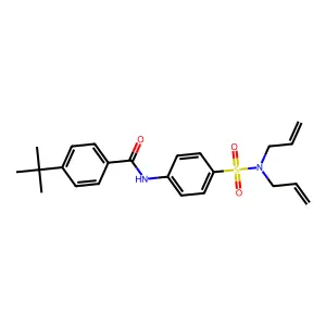 4-tert-butyl-N-{4-[(diallylamino)sulfonyl]phenyl}benzamide structure