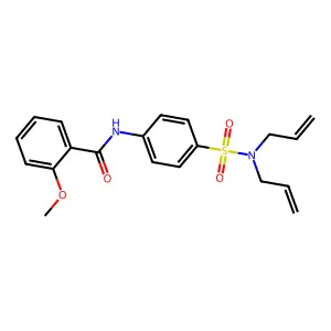 N-{4-[(diallylamino)sulfonyl]phenyl}-2-methoxybenzamide structure