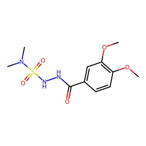 N'-(dimethylsulfamoyl)-3,4-dimethoxybenzohydrazide structure