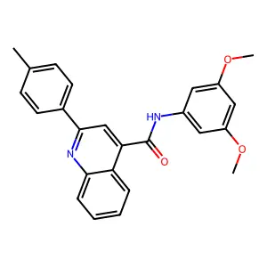 N-(3,5-dimethoxyphenyl)-2-(4-methylphenyl)quinoline-4-carboxamide structure