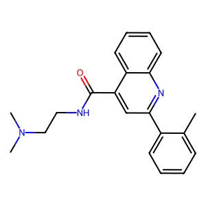 N-[2-(dimethylamino)ethyl]-2-(2-methylphenyl)quinoline-4-carboxamide structure
