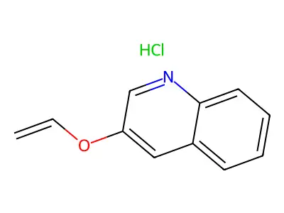 Quinoline, 3-(vinyloxy)-, hydrochloride structure