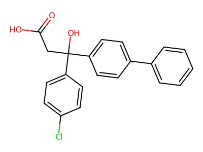 3-((1,1'-Biphenyl)-4-yl)-3-(4-chlorophenyl)-3-hydroxypropanoic acid structure