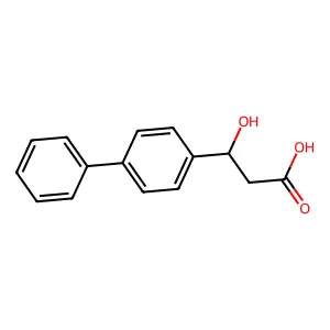 3-羟基-3-(4-联苯基)丙酸 structure