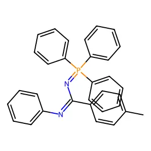 Benzenecarboximidamide, 4-methyl-N'-phenyl-N-(triphenylphosphoranylidene)- structure