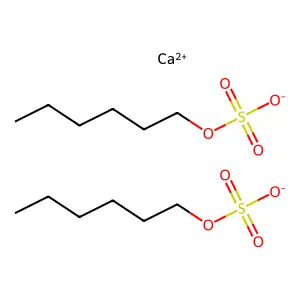 硫酸单己酯钙盐 (2:1) structure
