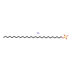 1-Octacosanol, 1-(hydrogen sulfate), ammonium salt (1:1) structure