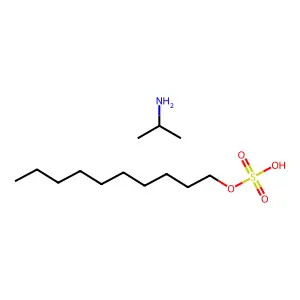 Sulfuric acid, monodecyl ester, compd. with 2-propanamine (1:1) structure