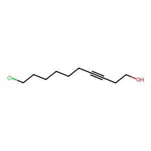 3-Decyn-1-ol, 10-chloro- structure
