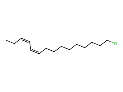 15-Chloropentadeca-3,5-diene structure