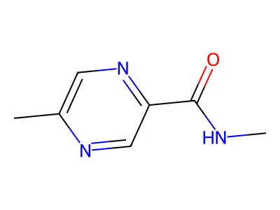 N,5-dimethylpyrazine-2-carboxamide structure