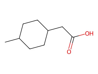 2-(4-Methylcyclohexyl)acetic acid structure
