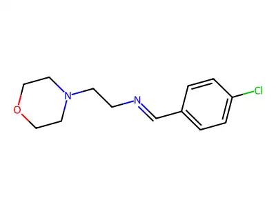 N-(4-Chlorobenzylidene)-2-morpholinoethylamine structure
