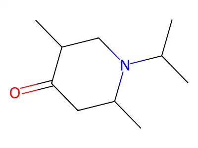 2,5-Dimethyl-1-(1-methylethyl)-4-piperidinone structure