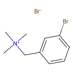 (间溴苄基)三甲基溴化铵 structure