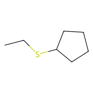 Cyclopentane, (ethylthio)- structure