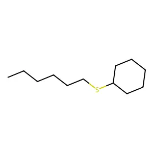 Cyclohexane, (hexylthio)- structure