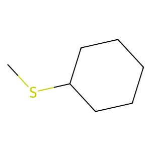 (Methylthio)cyclohexane structure