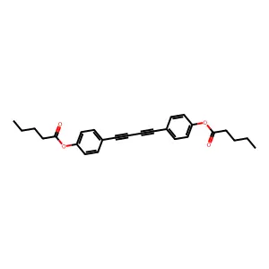 4,4'-Dipentanoyloxydiphenyldiacetylene structure